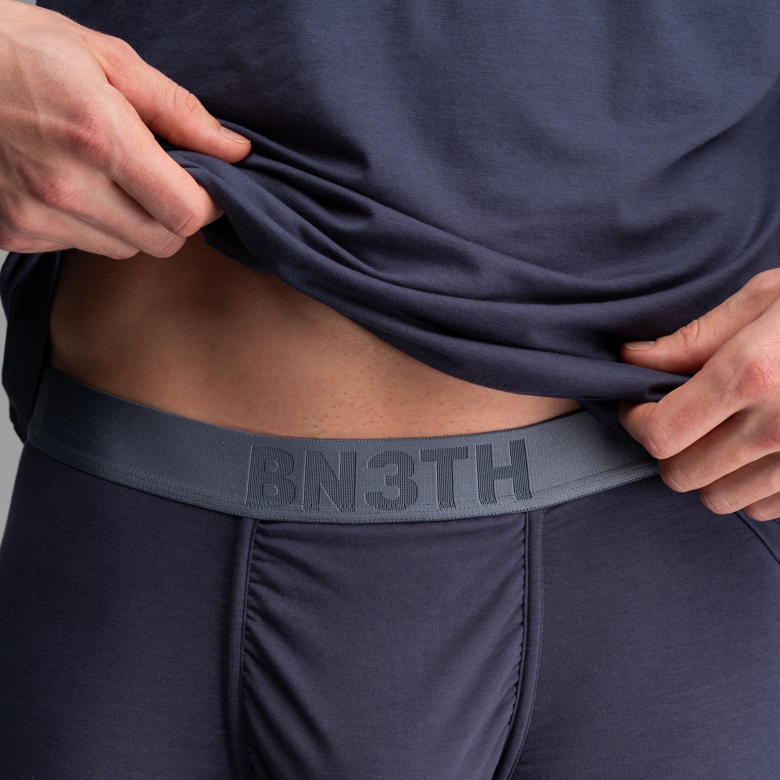 Essentials Boxer Brief: Midnight Navy/Retro Wide Strip 2 Pack
