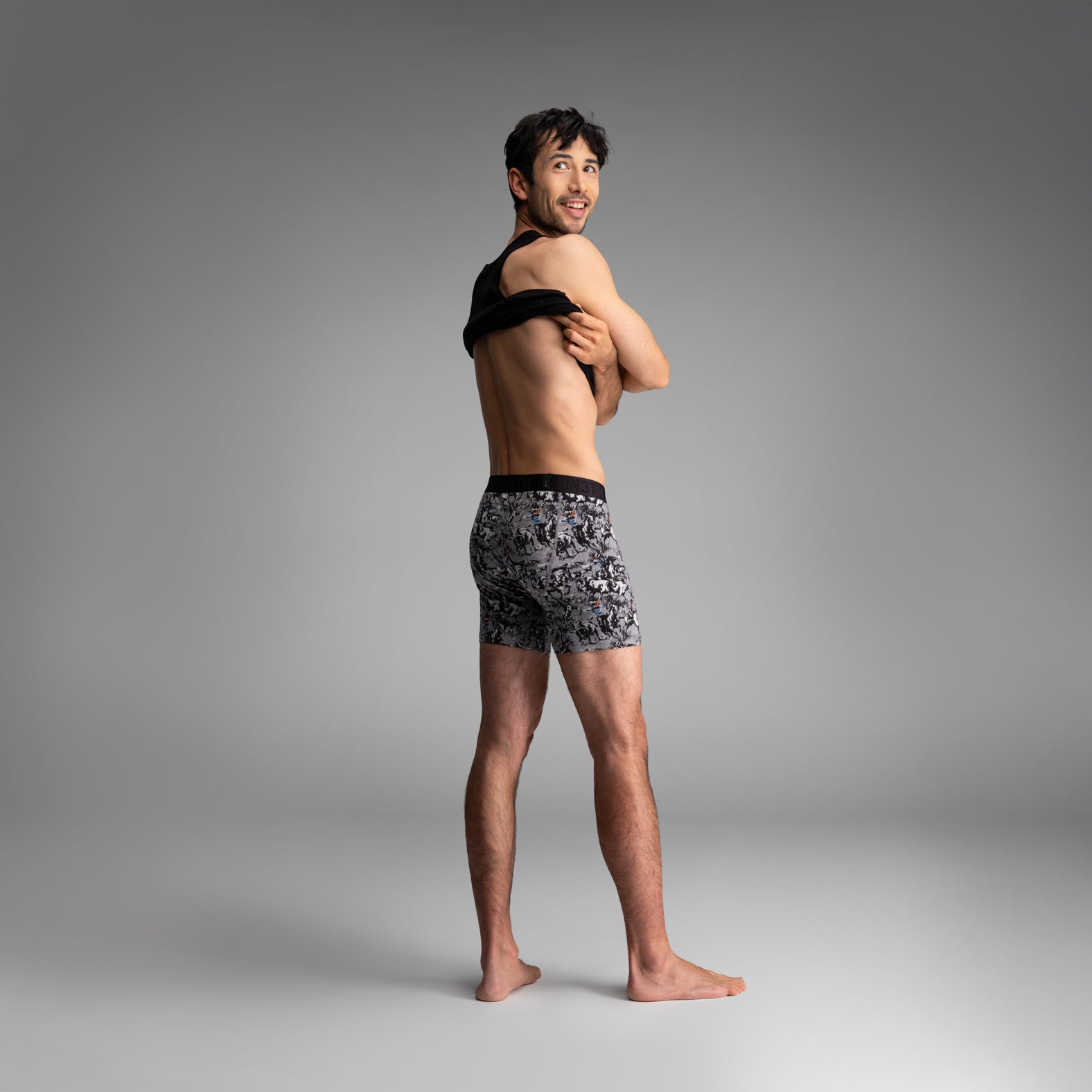 Essentials Boxer Brief: Prairie Dustup - Gray | BN3TH Underwear