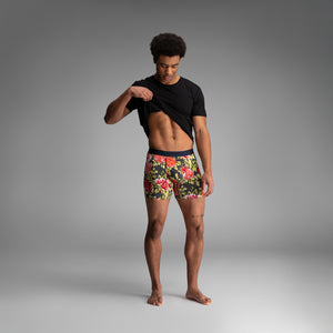 Essentials Boxer Brief: Nocturnal Bloom - Midnight | BN3TH Underwear