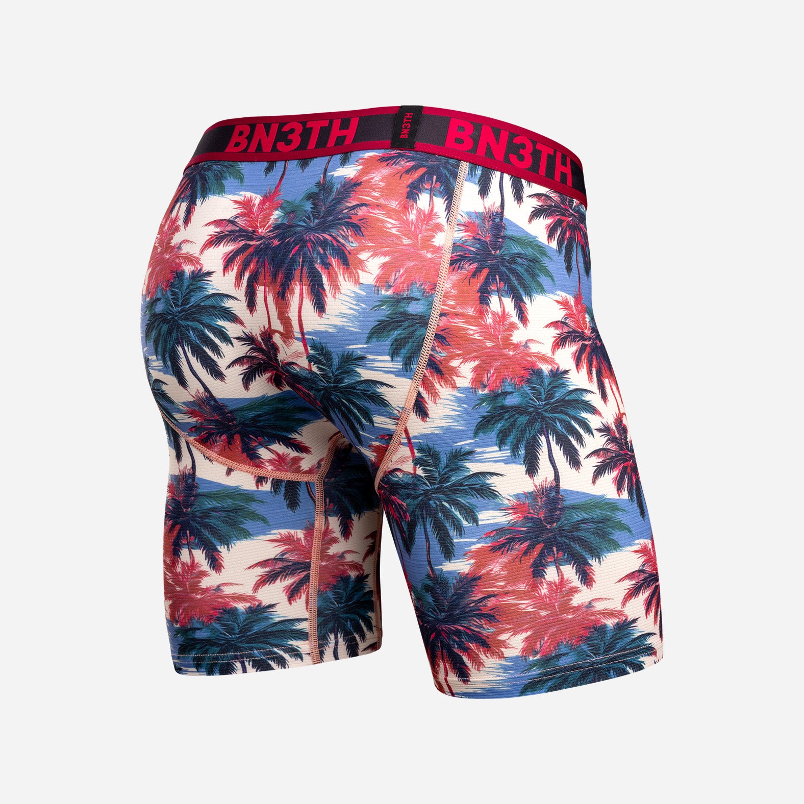 Pro Flex Max Boxer Brief: Electric Palm-Heather Sand | BN3TH Underwear