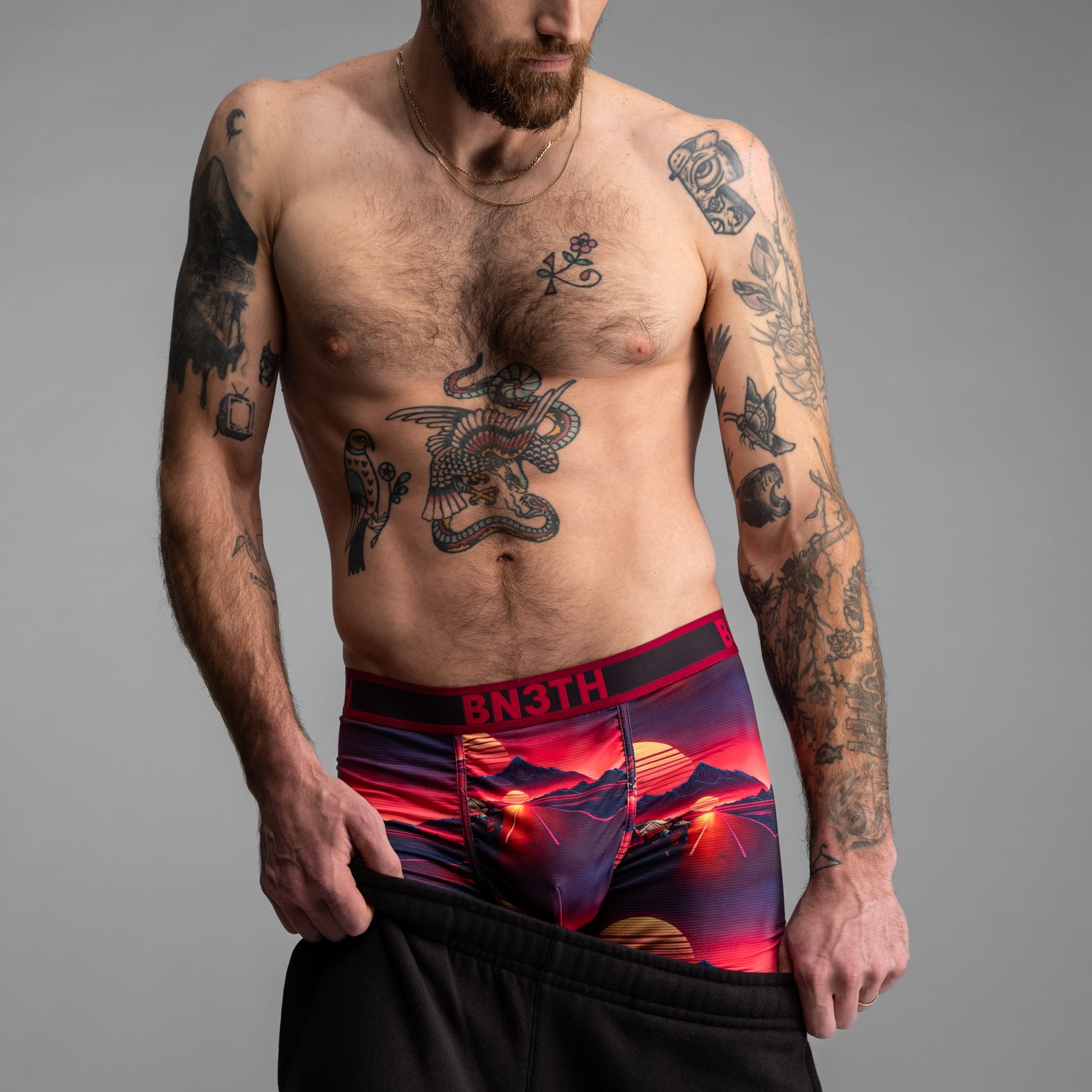 Pro Flex Max Boxer Brief: Sunset Racing-Cerise – BN3TH.ca