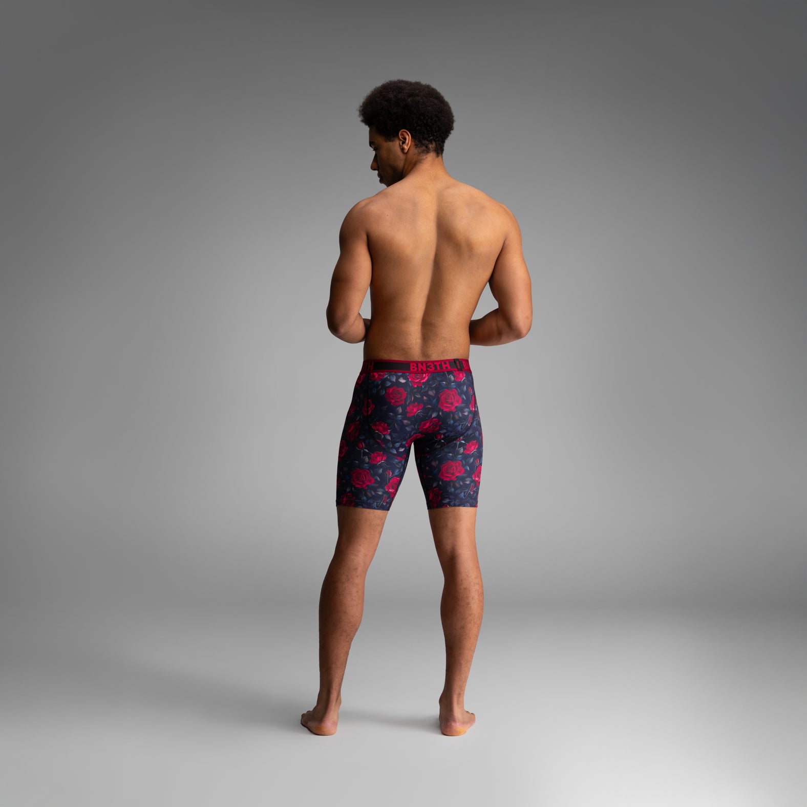 Pro Flex Max Boxer Brief: Roses-Dark Navy | BN3TH Underwear