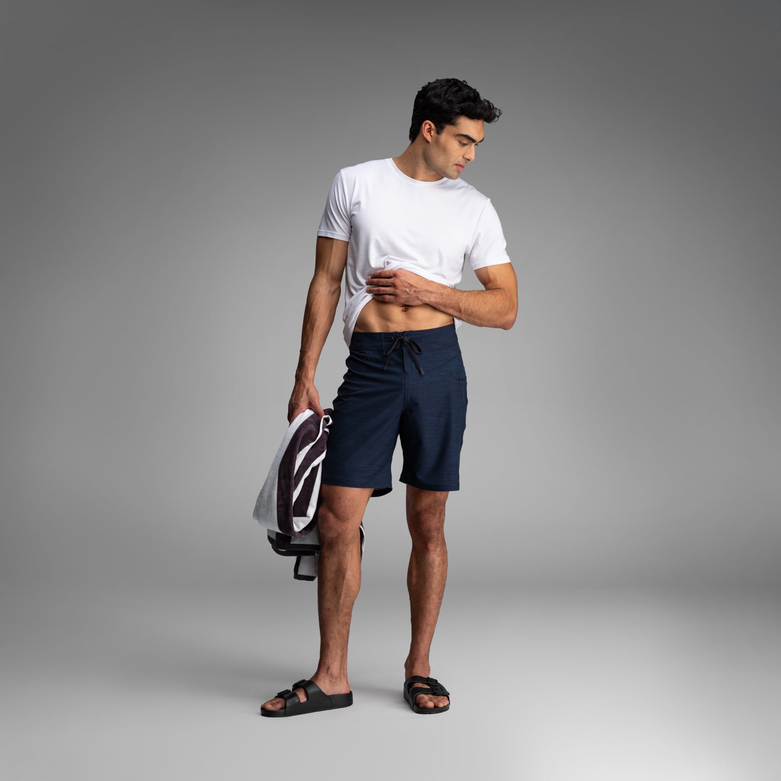 Hightide 2N1 Boardshort : Heather - Navy | BN3TH Underwear