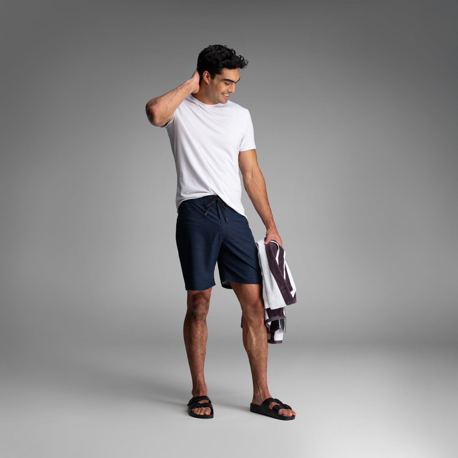Hightide 2N1 Boardshort : Heather - Navy | BN3TH Underwear