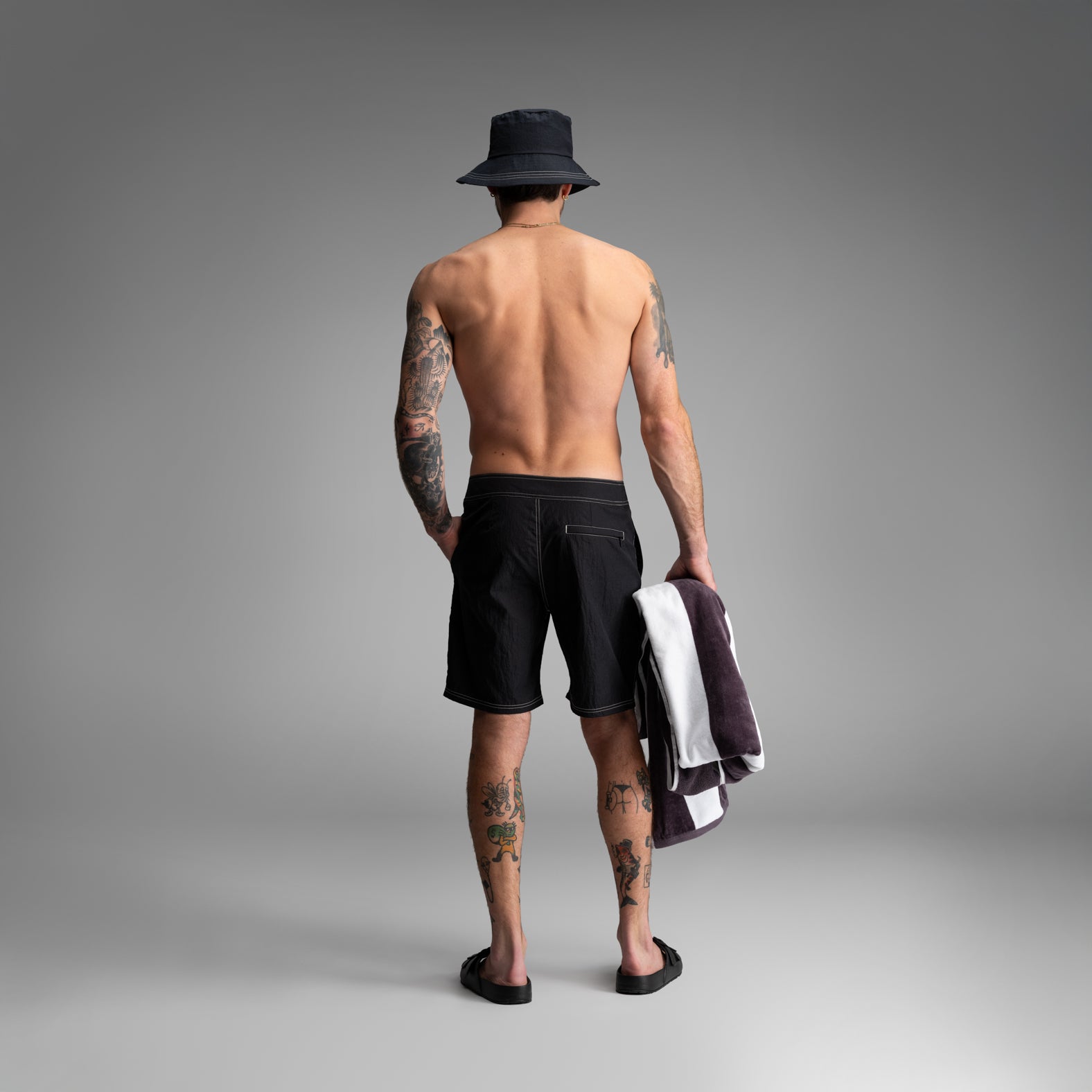 Riptide 2N1 Boardshort : Black | BN3TH Underwear