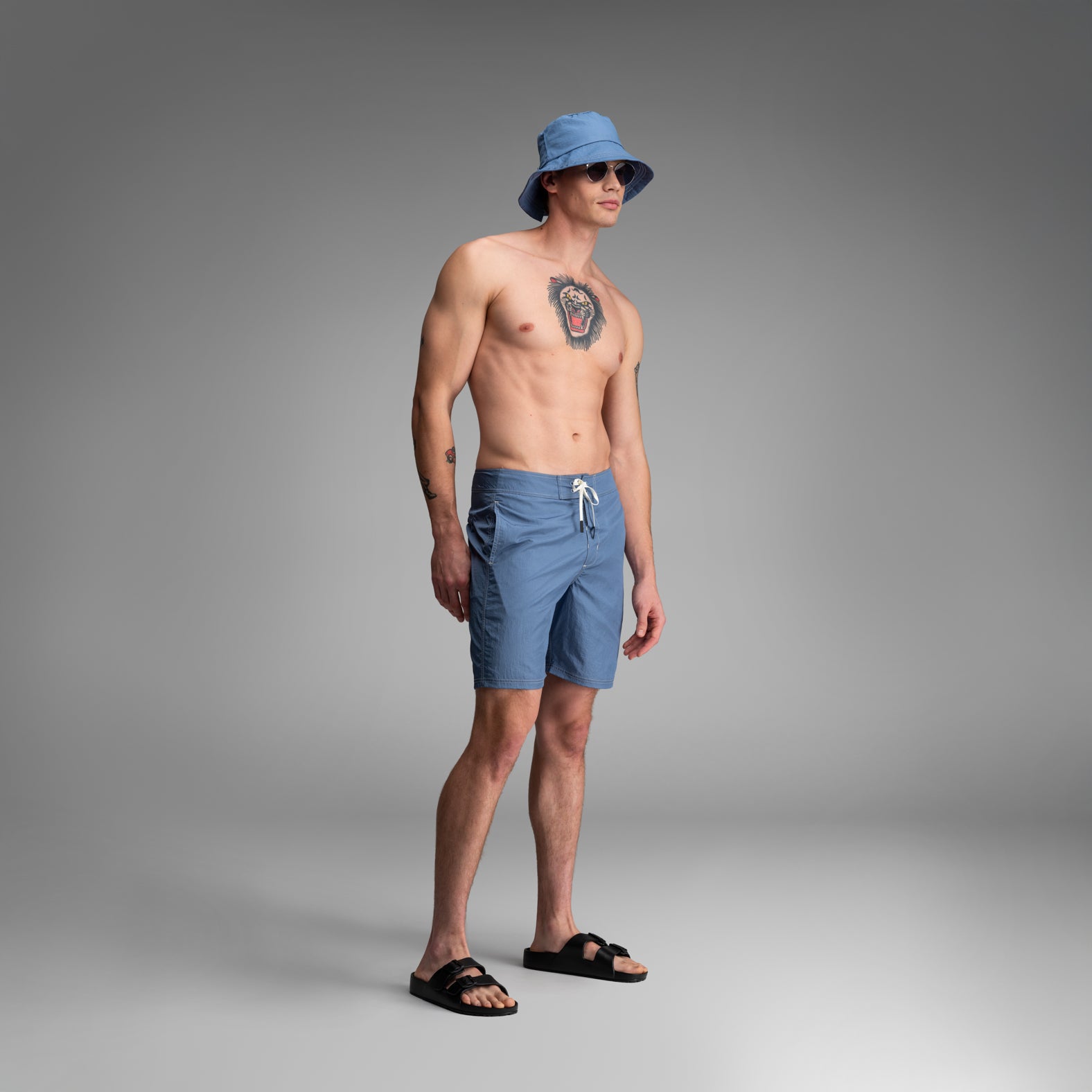 Riptide 2N1 Boardshort : Fog | BN3TH Underwear