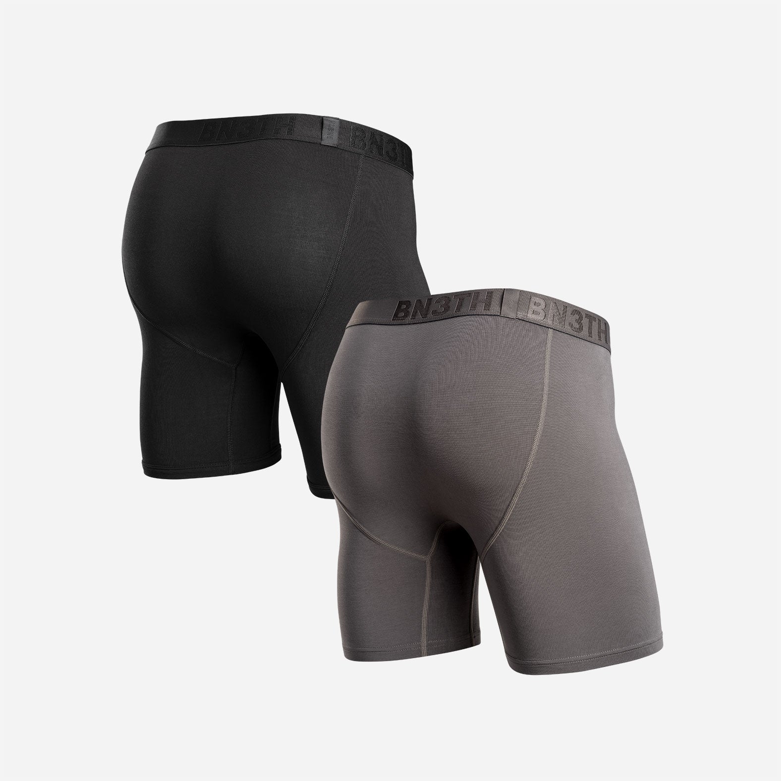 Classic Icon Boxer Brf 2 Pack: Gargoyle/Black | BN3TH Underwear