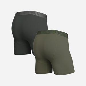 Classic Essentials Boxer Brief  Smoke Green/Fatigue 2 Packfrom BN3TH Underwear