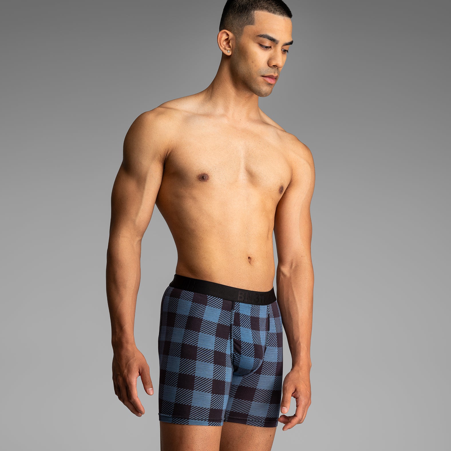 Classic Icon Boxer Brief  Buffalo Check Fogfrom BN3TH Underwear