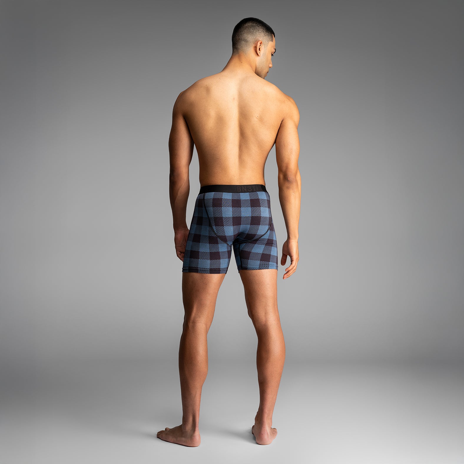Classic Icon Boxer Brief  Buffalo Check Fogfrom BN3TH Underwear
