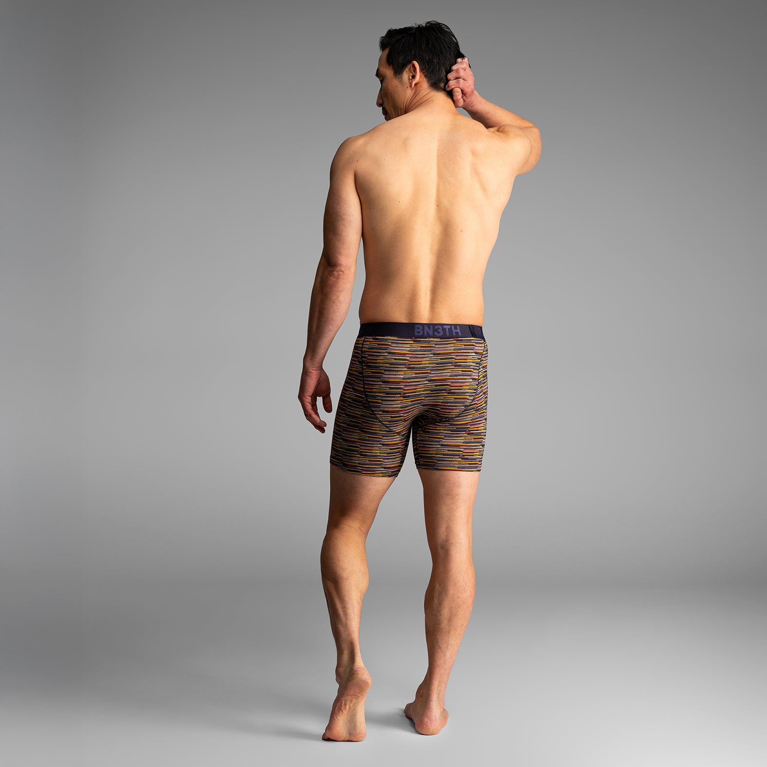 Classic Icon Boxer Brief : Fuzzy Stripe Sand