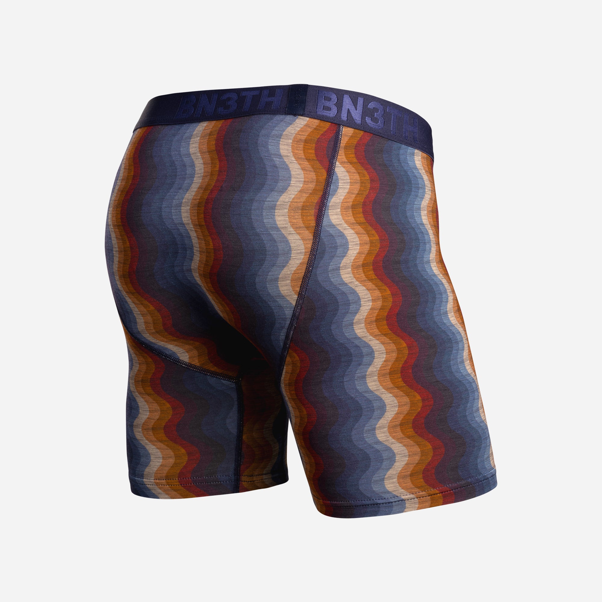 Classic Boxer Brief Retro Wave Blackfrom BN3TH Underwear