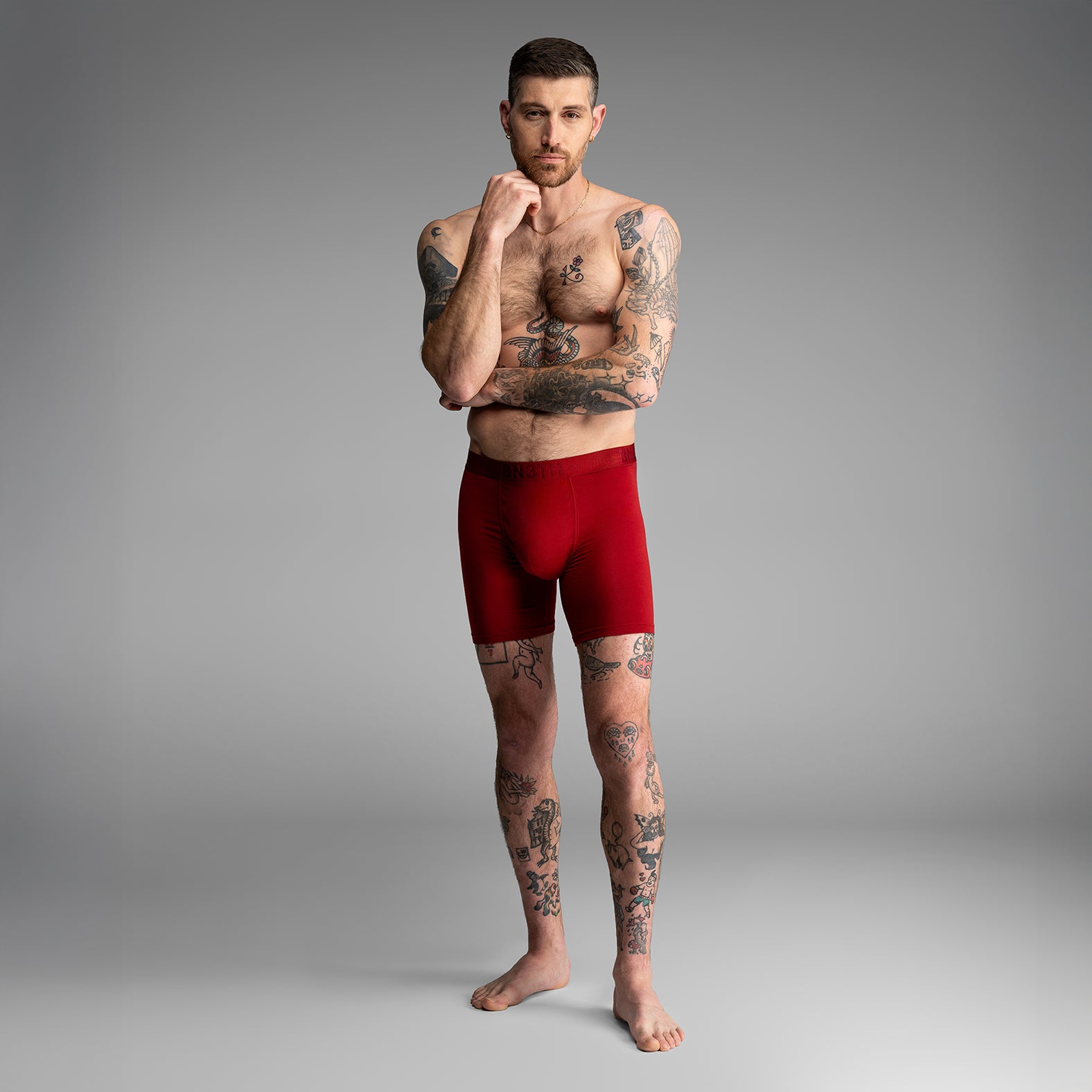 Classic Boxer Brief Merlot from BN3TH Underwear