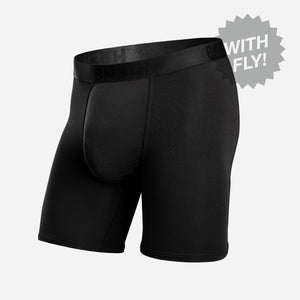 Classic Icon Boxer Brief With Fly: Black