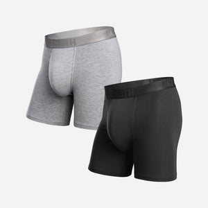 Classic Essentials Boxer Brief  Black/Heather Grey 2 Packfrom BN3TH Underwear