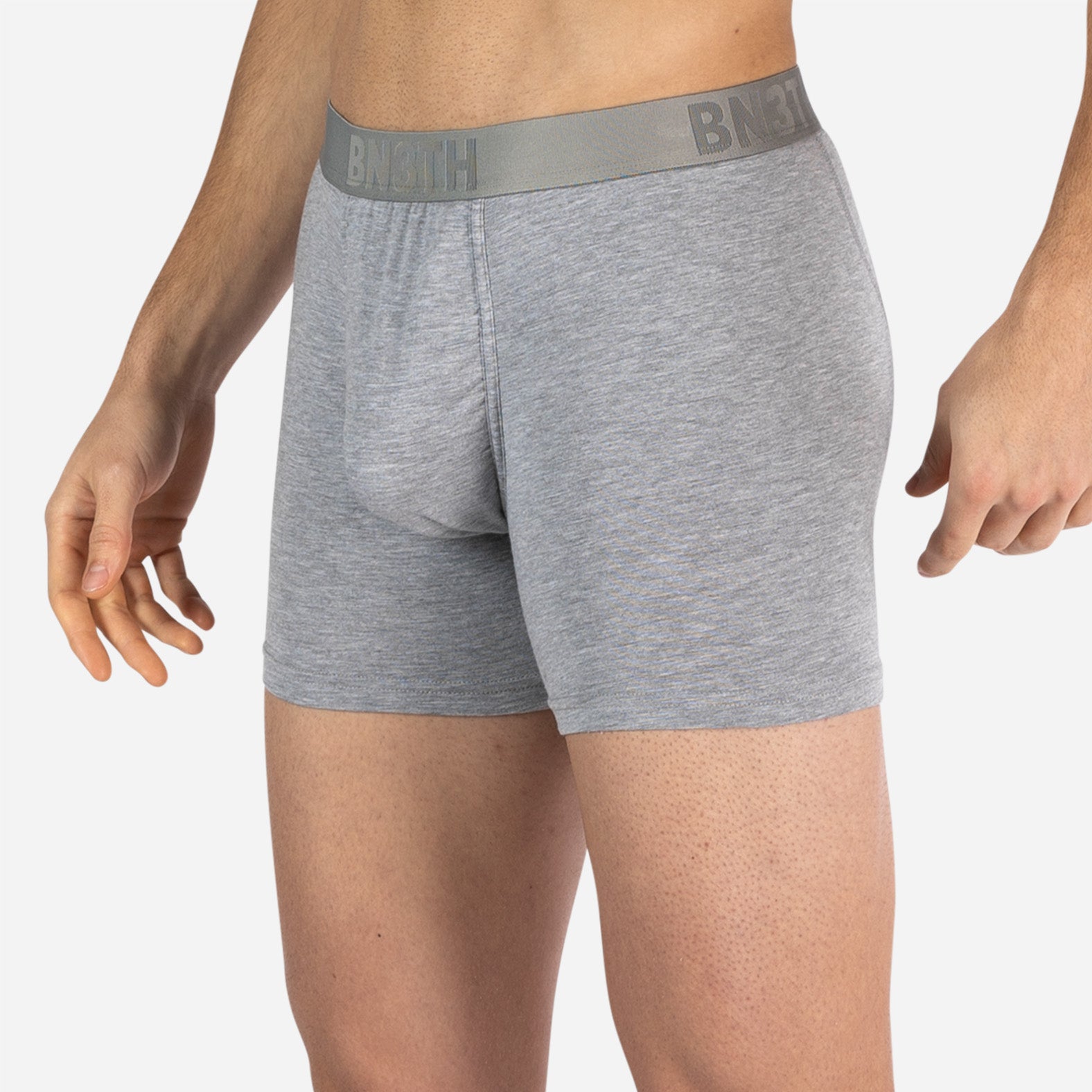 Classic Essentials Boxer Brief  Black/Heather Grey 2 Packfrom BN3TH Underwear