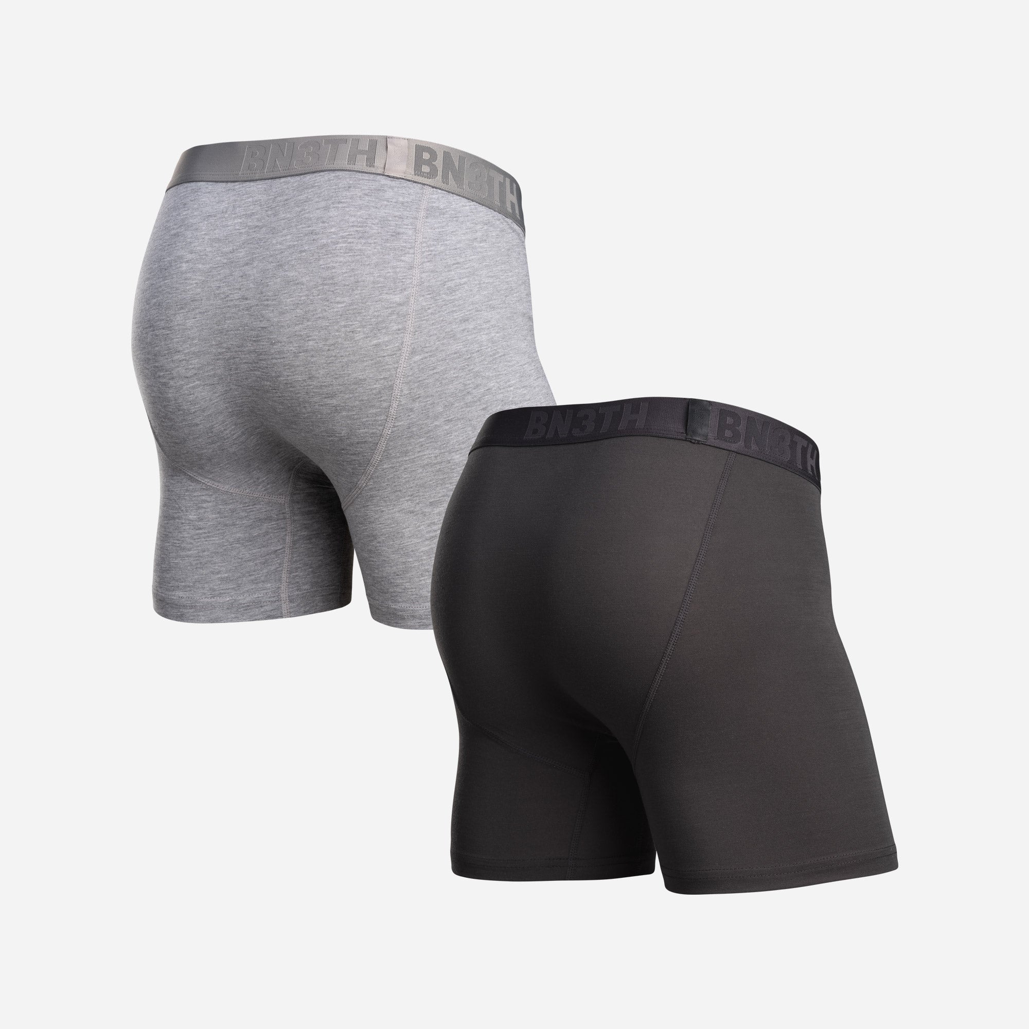 Classic Essentials Boxer Brief  Black/Heather Grey 2 Packfrom BN3TH Underwear