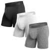 Classic Essentials Boxer Brief  Black/Heather Grey/White 3 Packfrom BN3TH Underwear