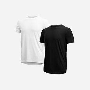 Essentials Crew T-Shirt : Black/White 2 Pack