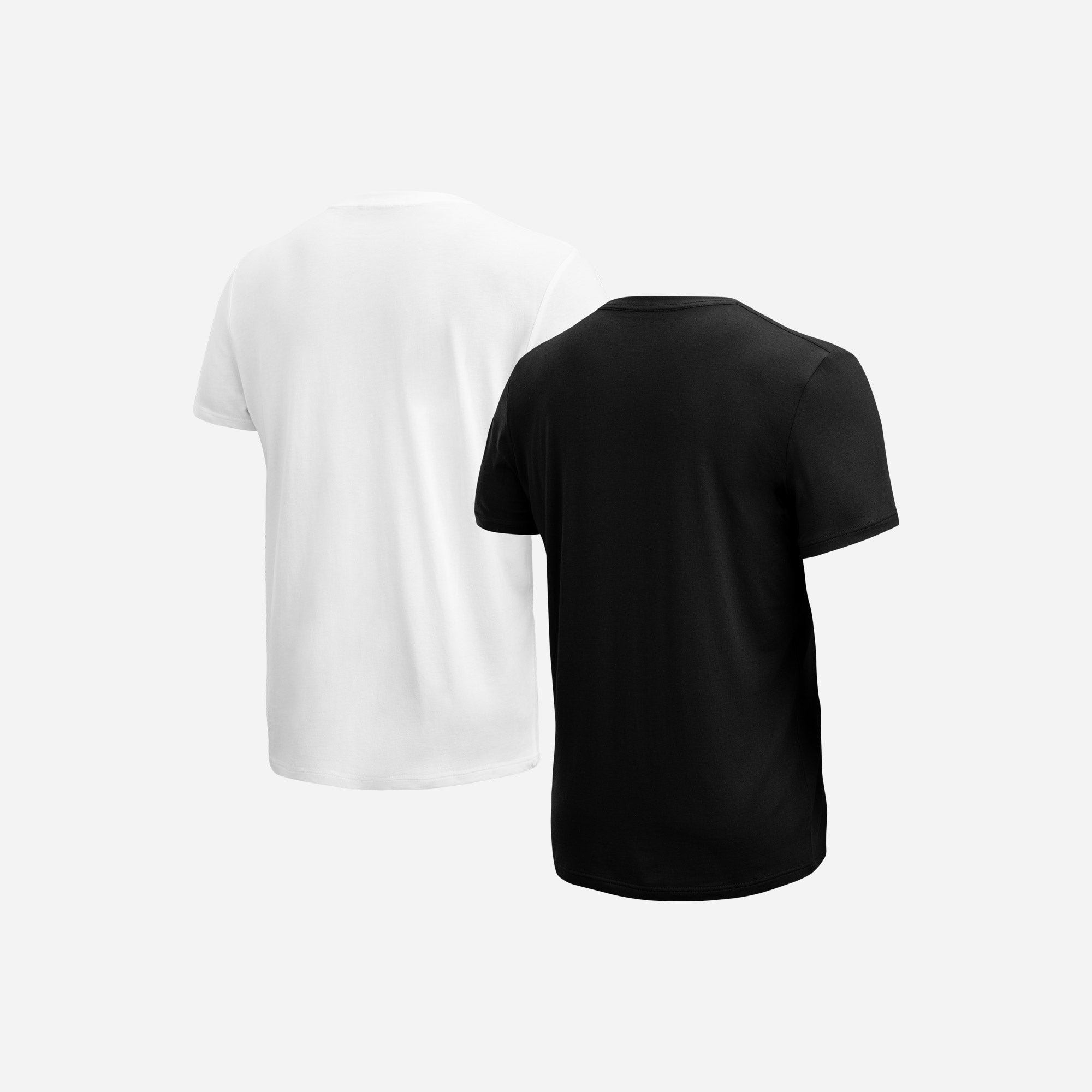 Essentials Crew T-Shirt : Black/White 2 Pack