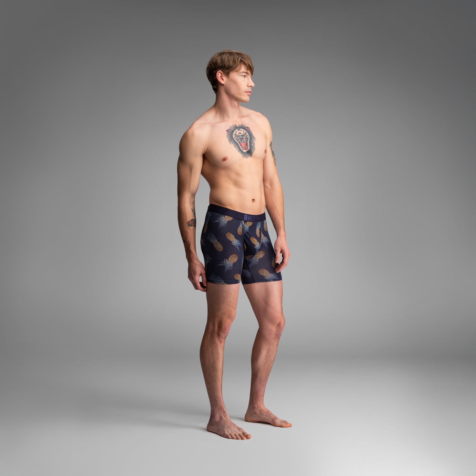 Classic Icon Boxer Brief: Pineapple Ombre - Dark Navy | BN3TH Underwear