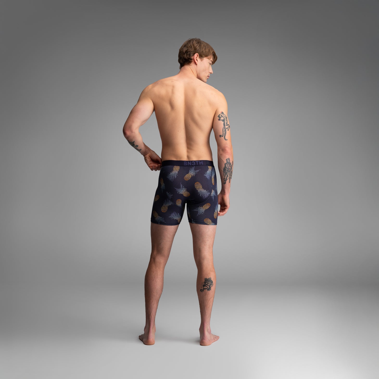 Classic Icon Boxer Brief: Pineapple Ombre - Dark Navy | BN3TH Underwear