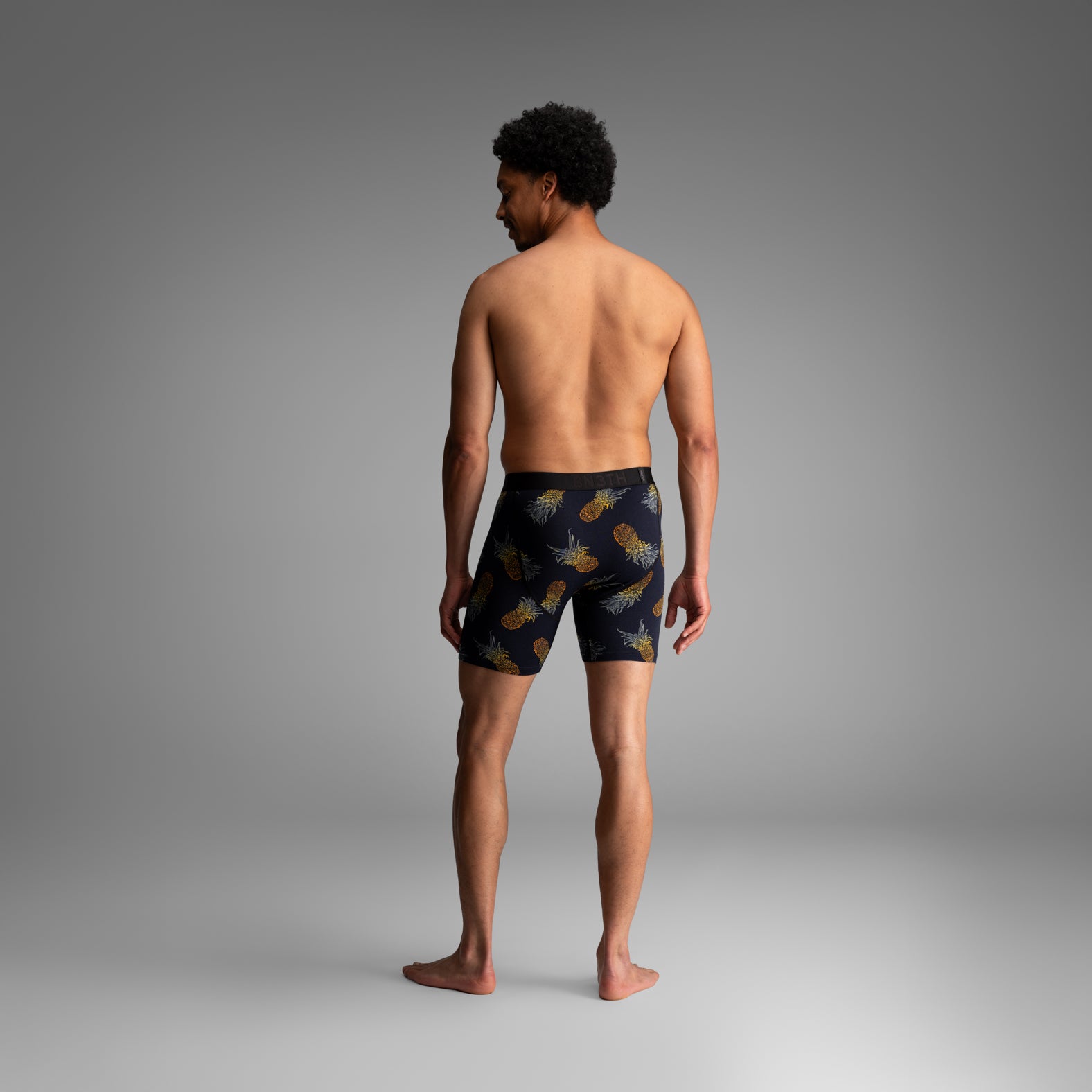 Classic Icon Boxer Brief:  Pineapple Ombre - Black from BN3TH Underwear