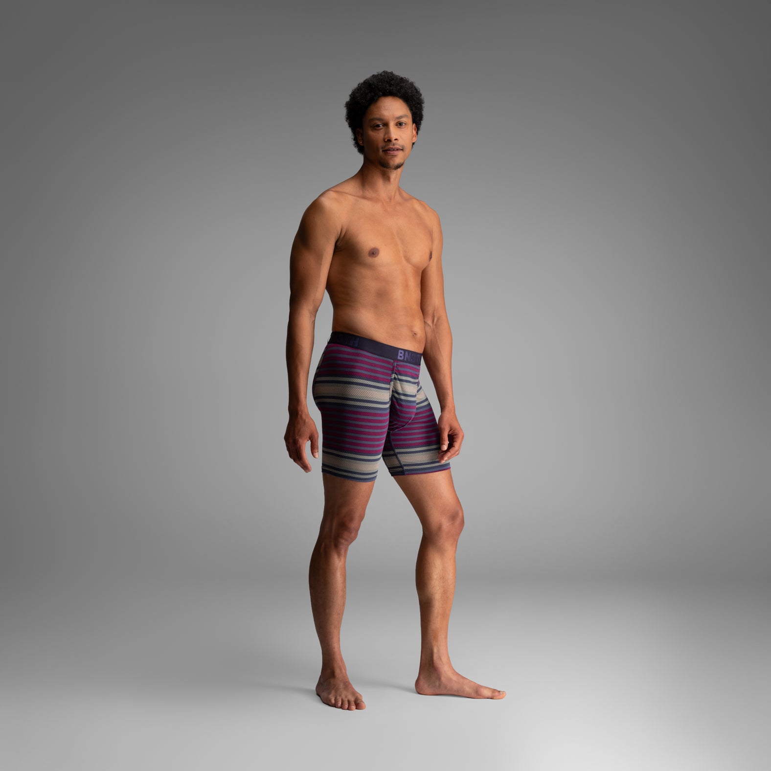 Classic Icon Boxer Brief:  Blanket Stripe - Navy from BN3TH Underwear