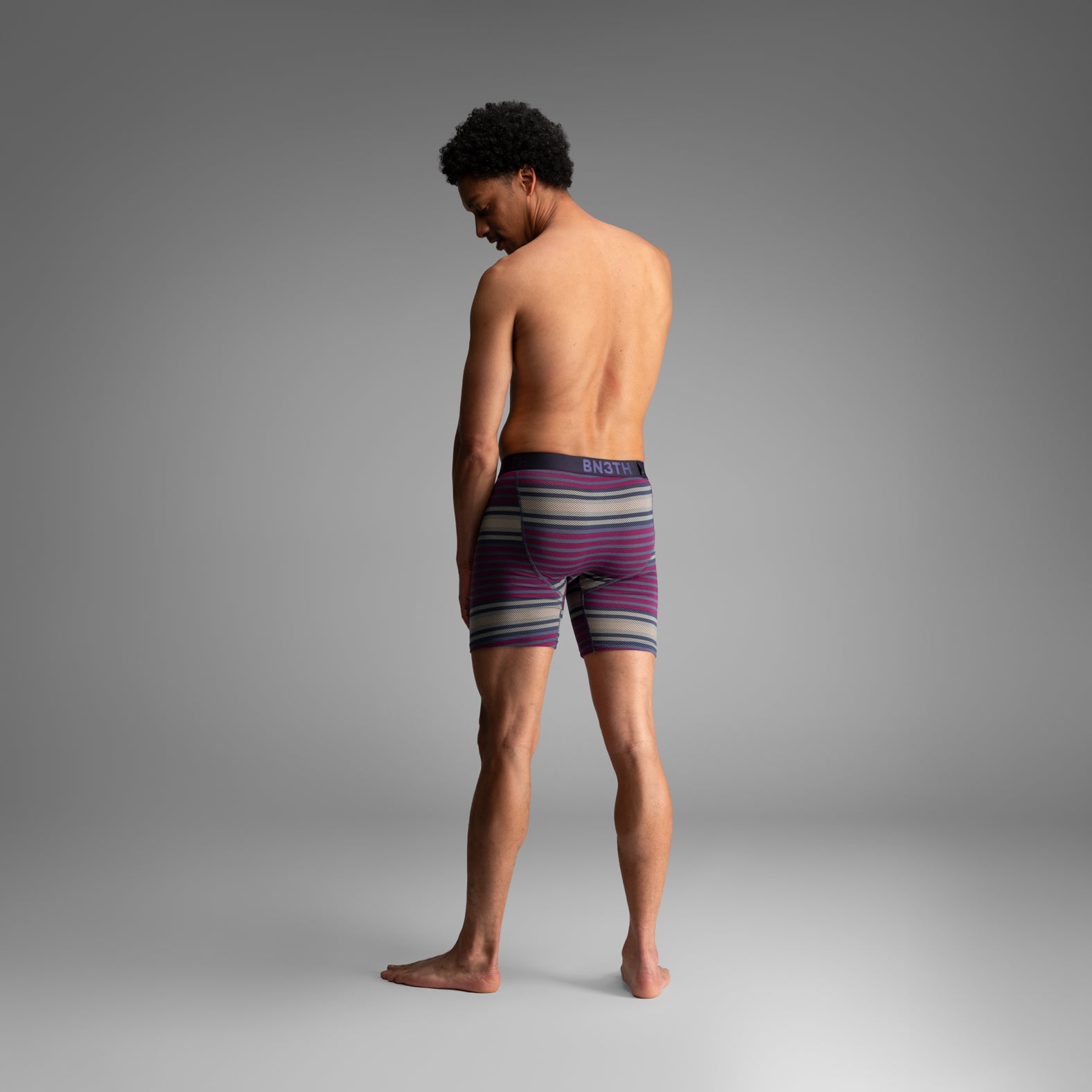 Classic Icon Boxer Brief:  Blanket Stripe - Navy from BN3TH Underwear