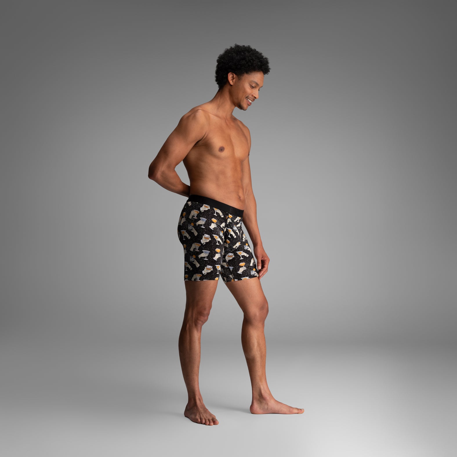 Classic Icon Boxer Brief:  Cheers - Black from BN3TH Underwear