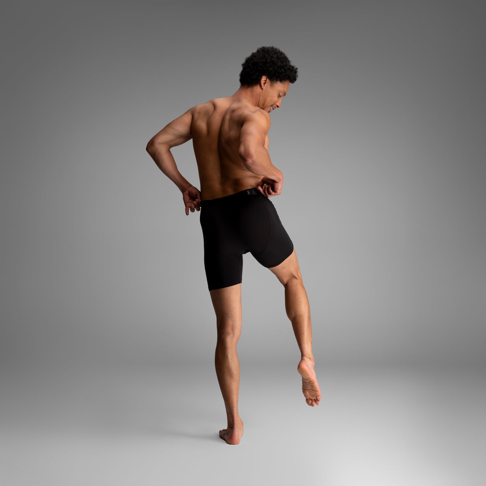 Classic Icon Boxer Brief With Fly: Black