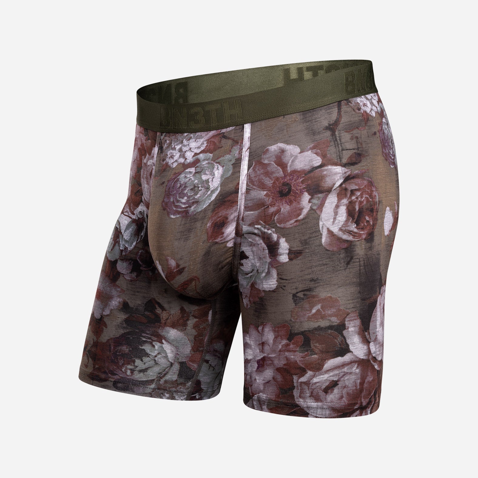 Classic Icon Boxer Brief: Vintage Rose - Heather Duffle | BN3TH Underwear