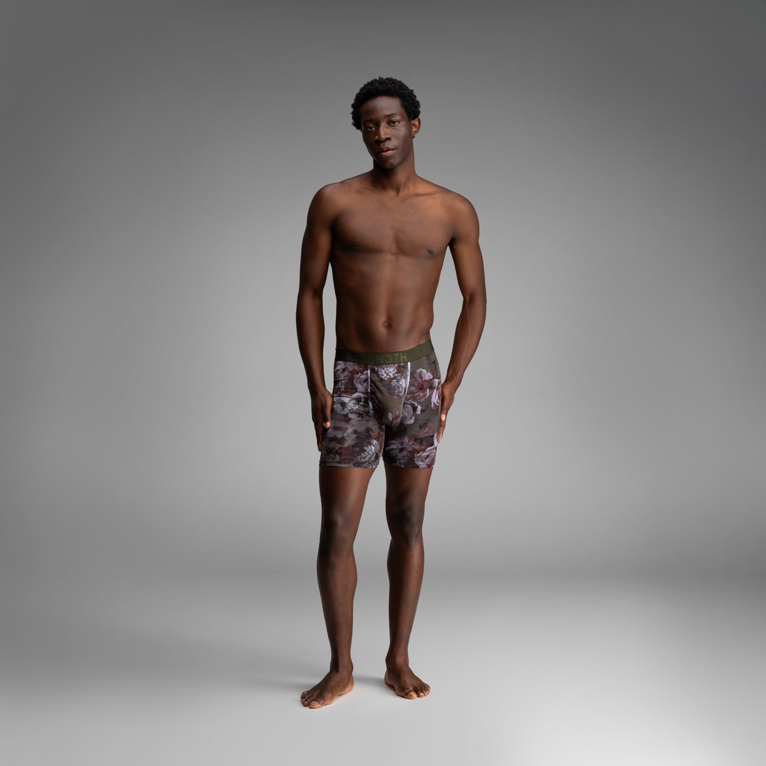 Classic Icon Boxer Brief: Vintage Rose - Heather Duffle | BN3TH Underwear