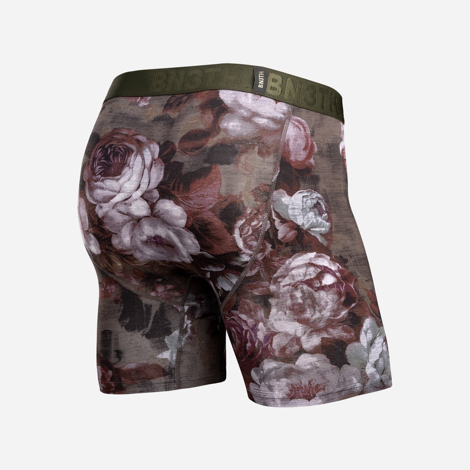 Classic Icon Boxer Brief: Vintage Rose - Heather Duffle | BN3TH Underwear