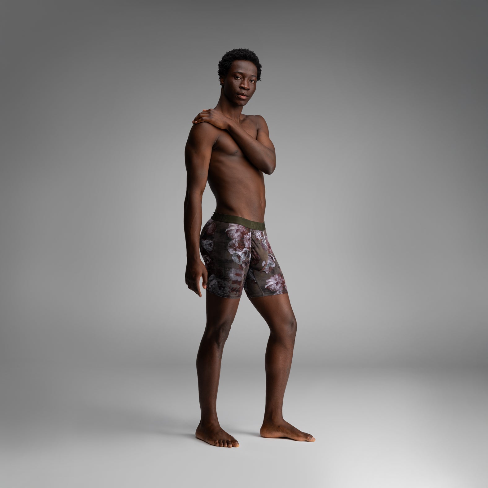 Classic Icon Boxer Brief: Vintage Rose - Heather Duffle | BN3TH Underwear