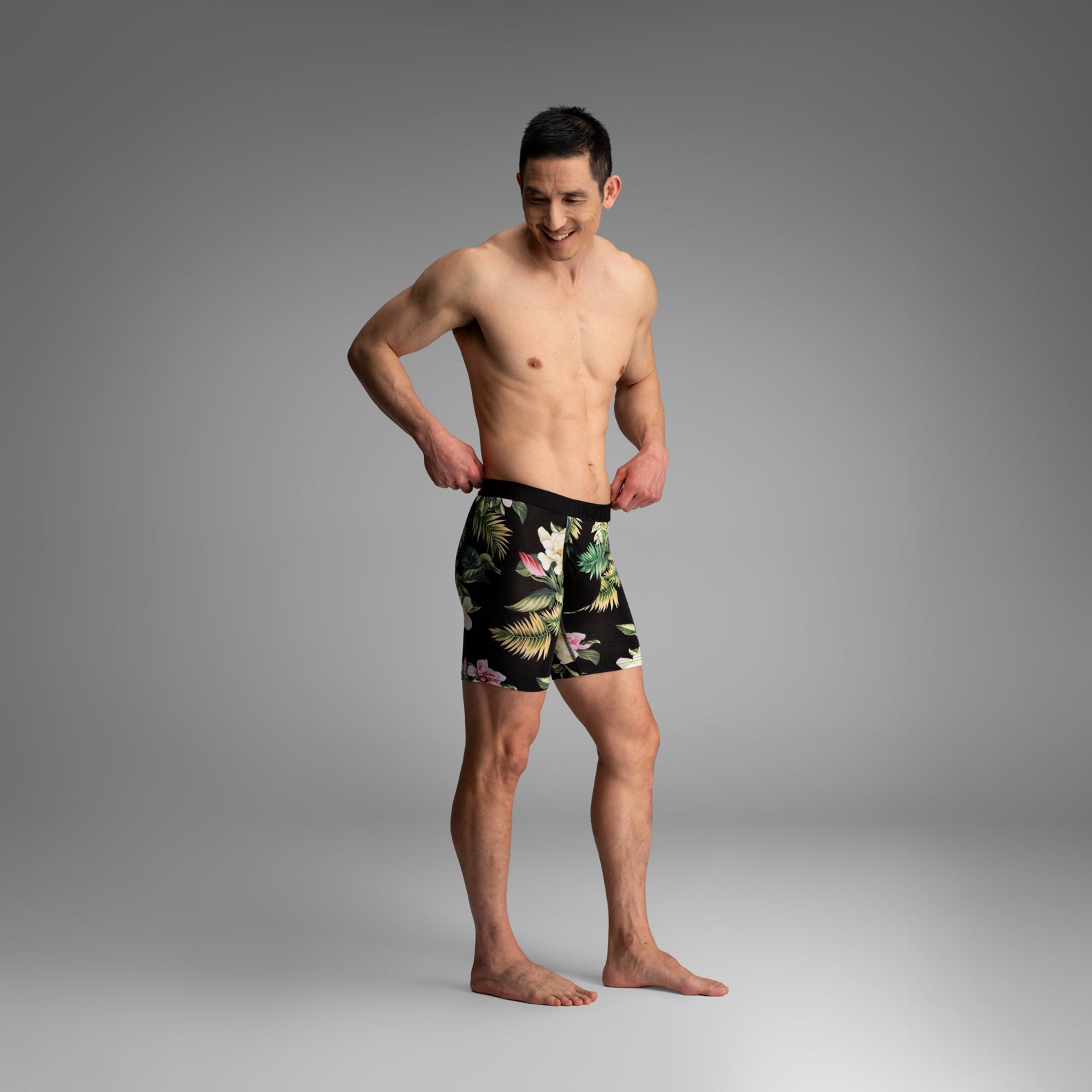 Classic Icon Boxer Brief:  Magnolia - Black from BN3TH Underwear