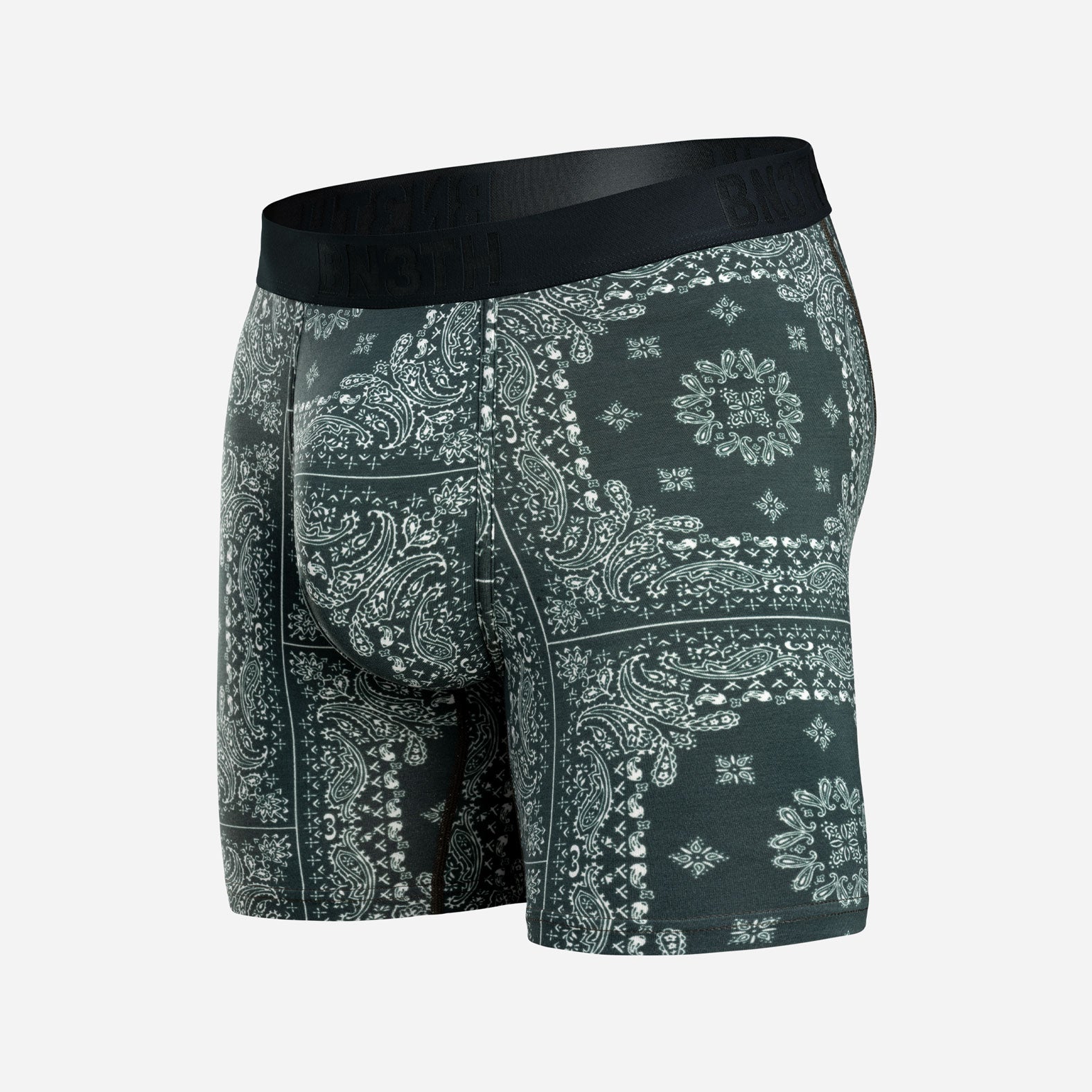 Classic Icon Boxer Brief:  Bandana - Darkest Spruce from BN3TH Underwear