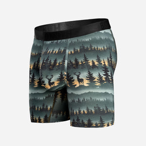 Classic Icon Boxer Brief:  Forest Stag - Deepest Spruce from BN3TH Underwear