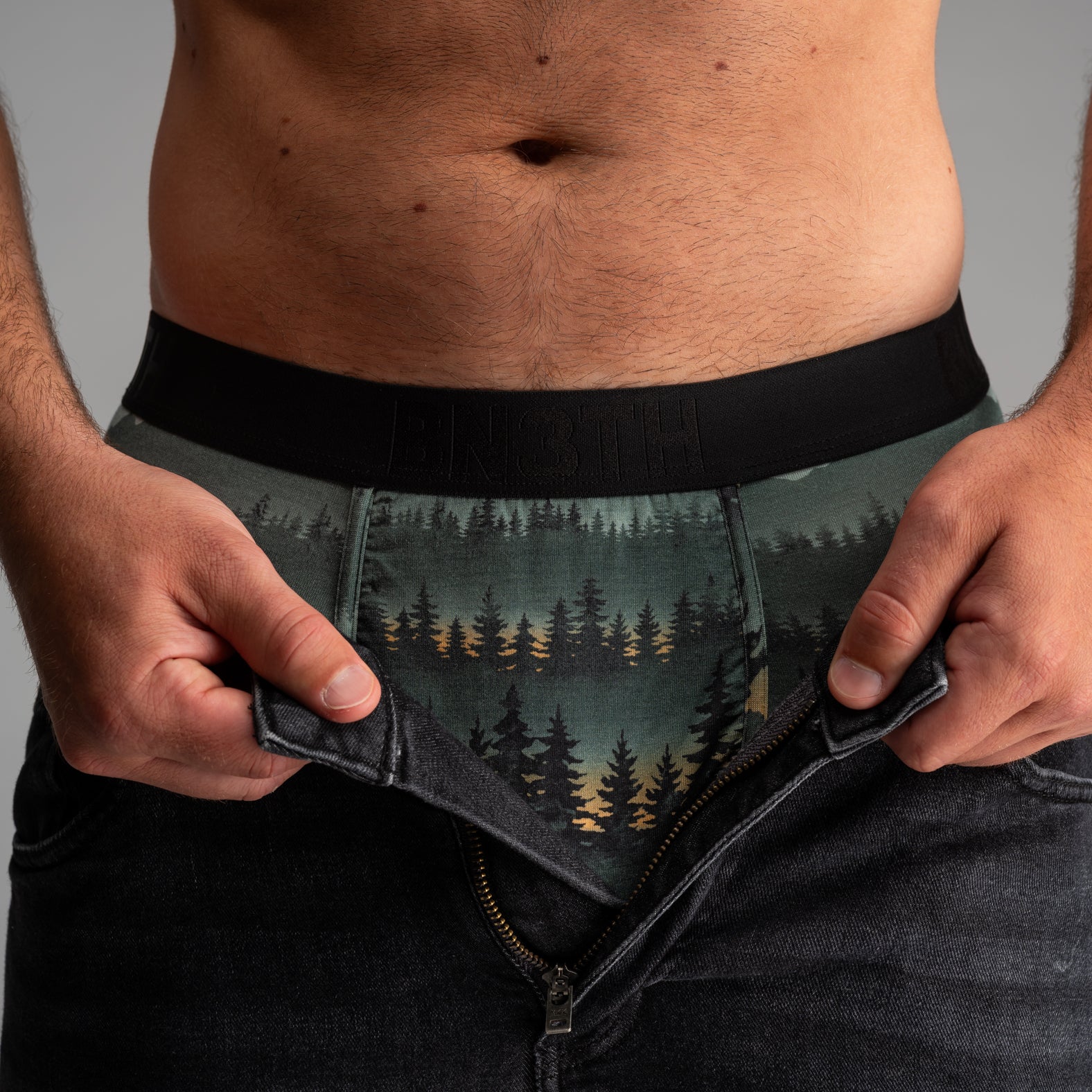 Classic Icon Boxer Brief:  Forest Stag - Deepest Spruce