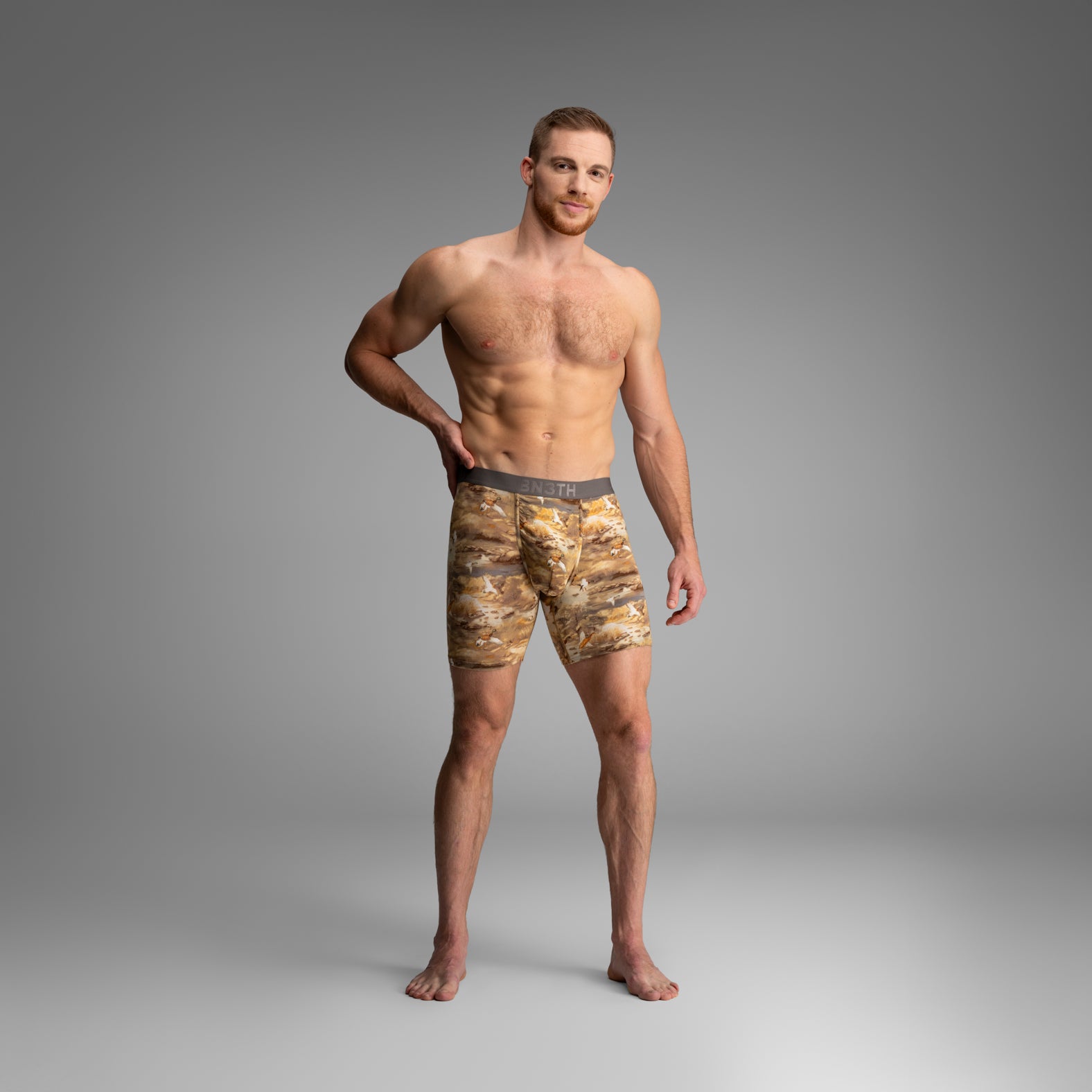 Classic Icon Boxer Brief:  Duck Hunt - Beige from BN3TH Underwear
