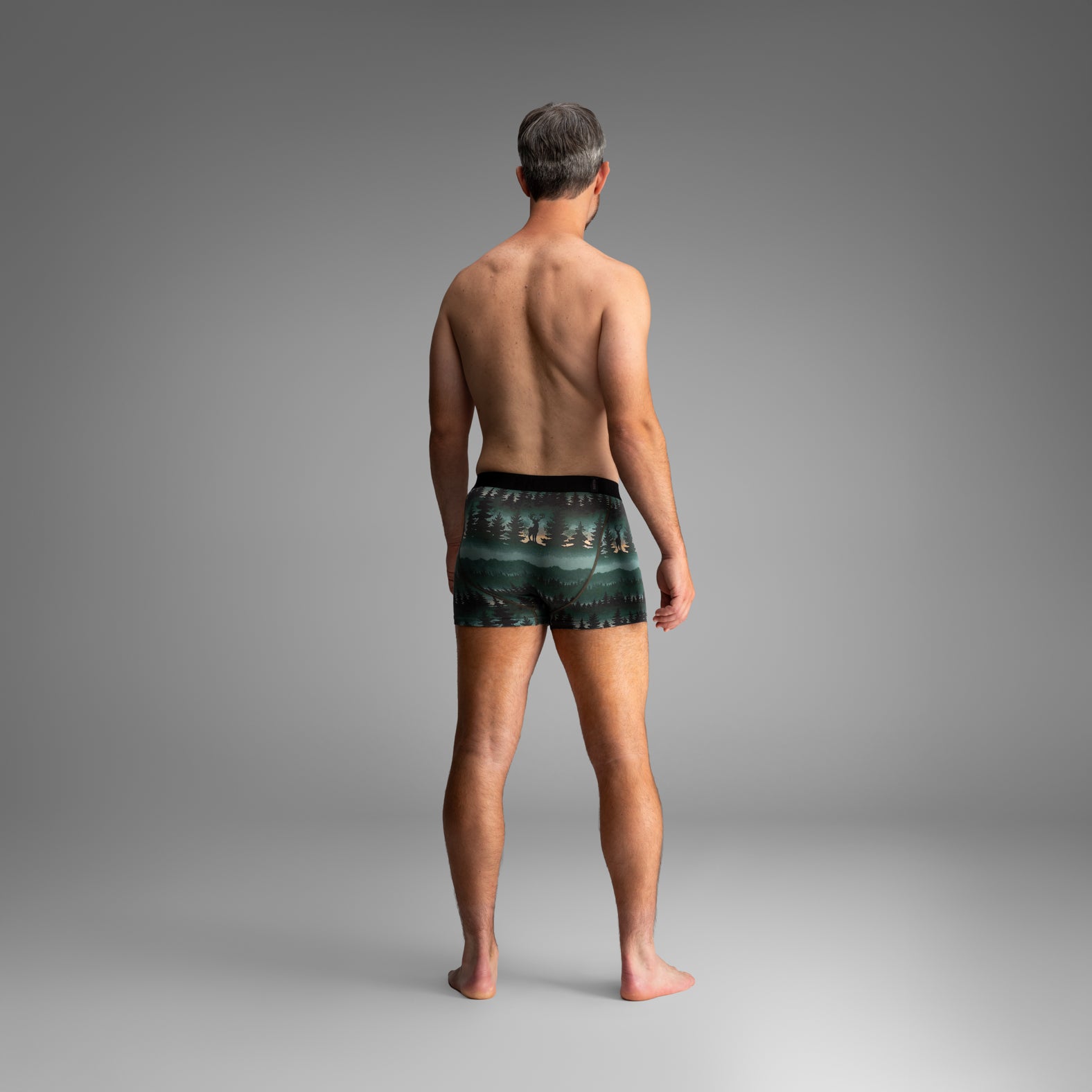 Classic Icon Trunk:  Forest Stag - Deepest Spruce from BN3TH Underwear