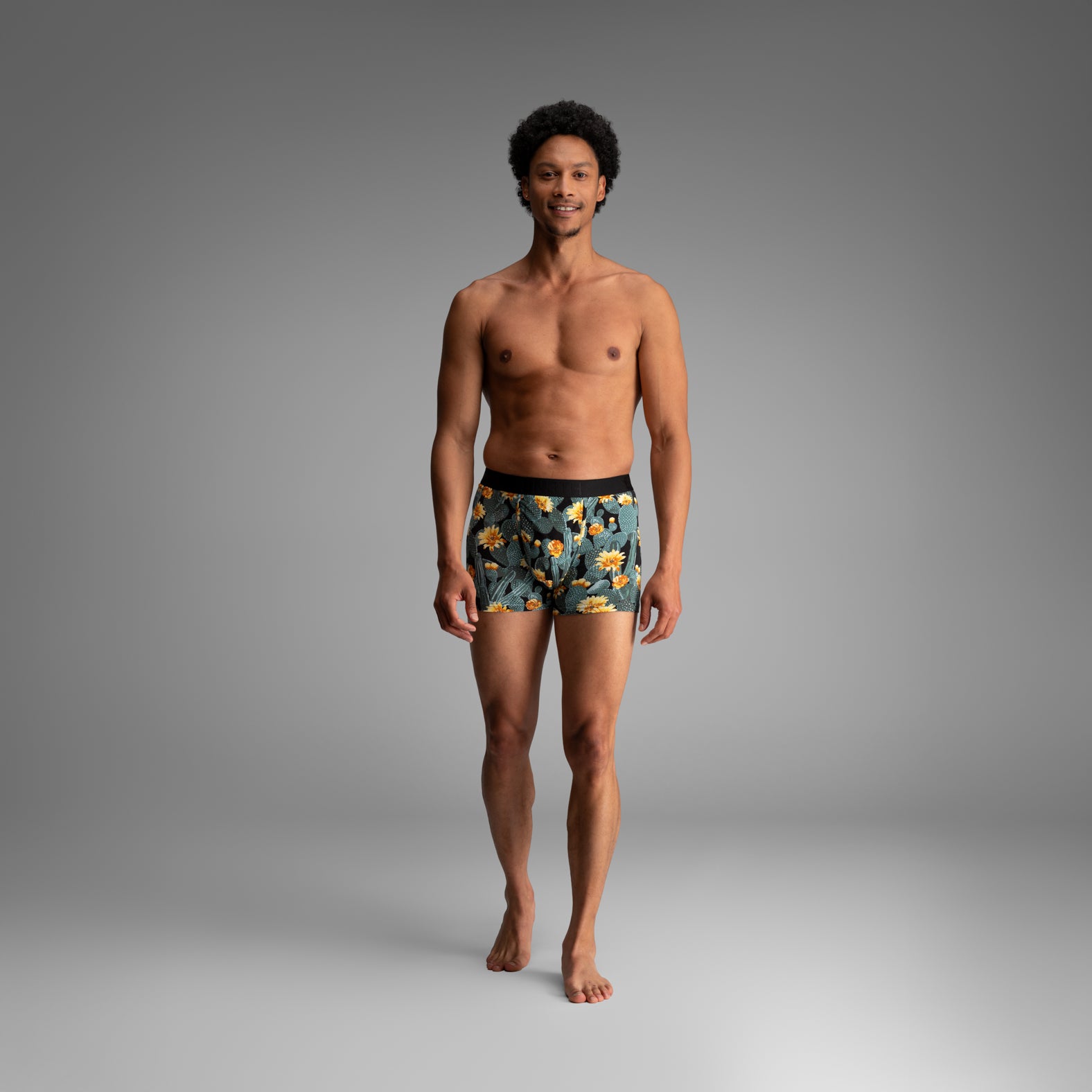 Classic Icon Trunk:  Cactus Blossom - Black from BN3TH Underwear