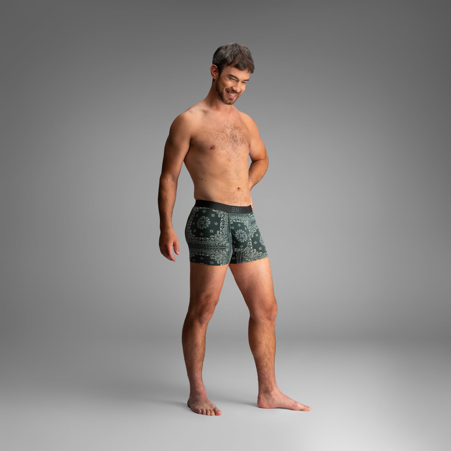 Classic Icon Trunk:  Bandana - Darkest Spruce from BN3TH Underwear