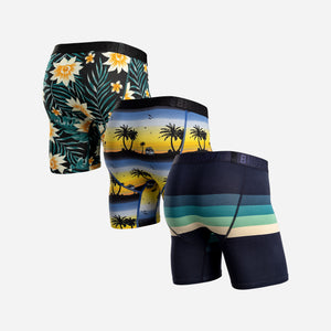 Classic Icon Boxer Brief With Fly  Trop Flor/Ply Illum/Rto Str Tl 3 Packfrom BN3TH Underwear