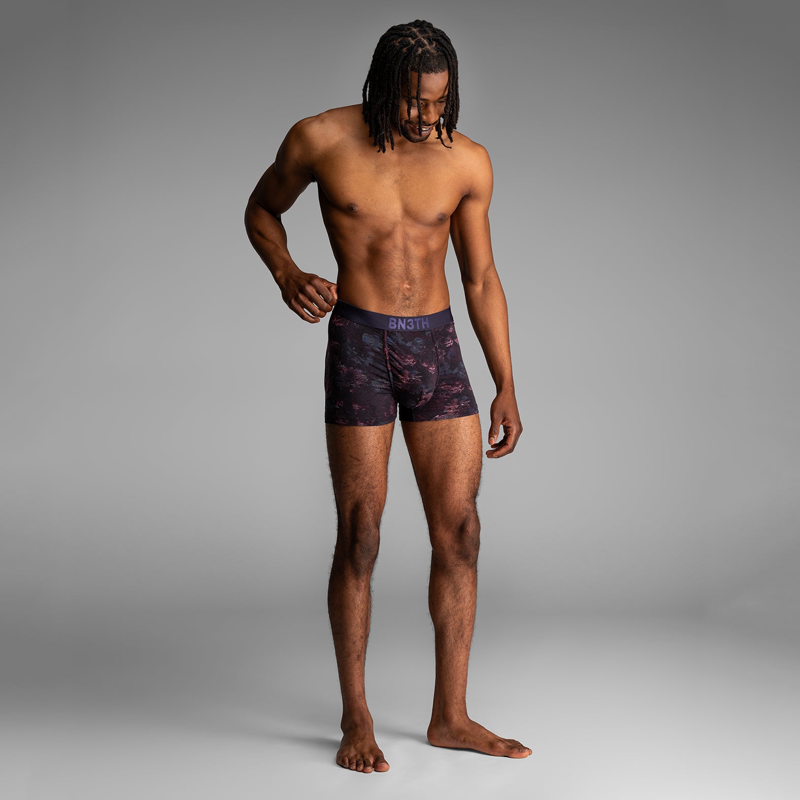 Classic Icon Trunk  Dark Floral Dark Navyfrom BN3TH Underwear