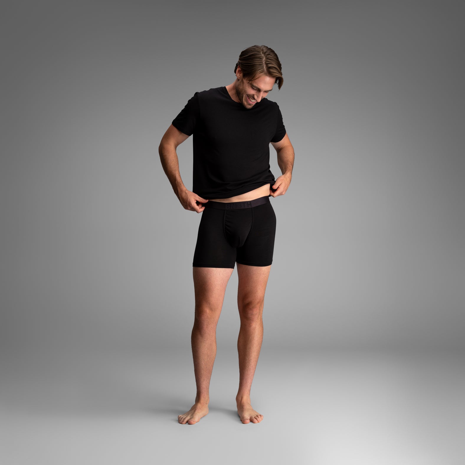 Essentials Boxer Brief: Black/Palm Tree Horizon 2 Pack from BN3TH Underwear