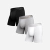 Essentials Boxer Brief : Black/Heather Grey/White 3 Pack