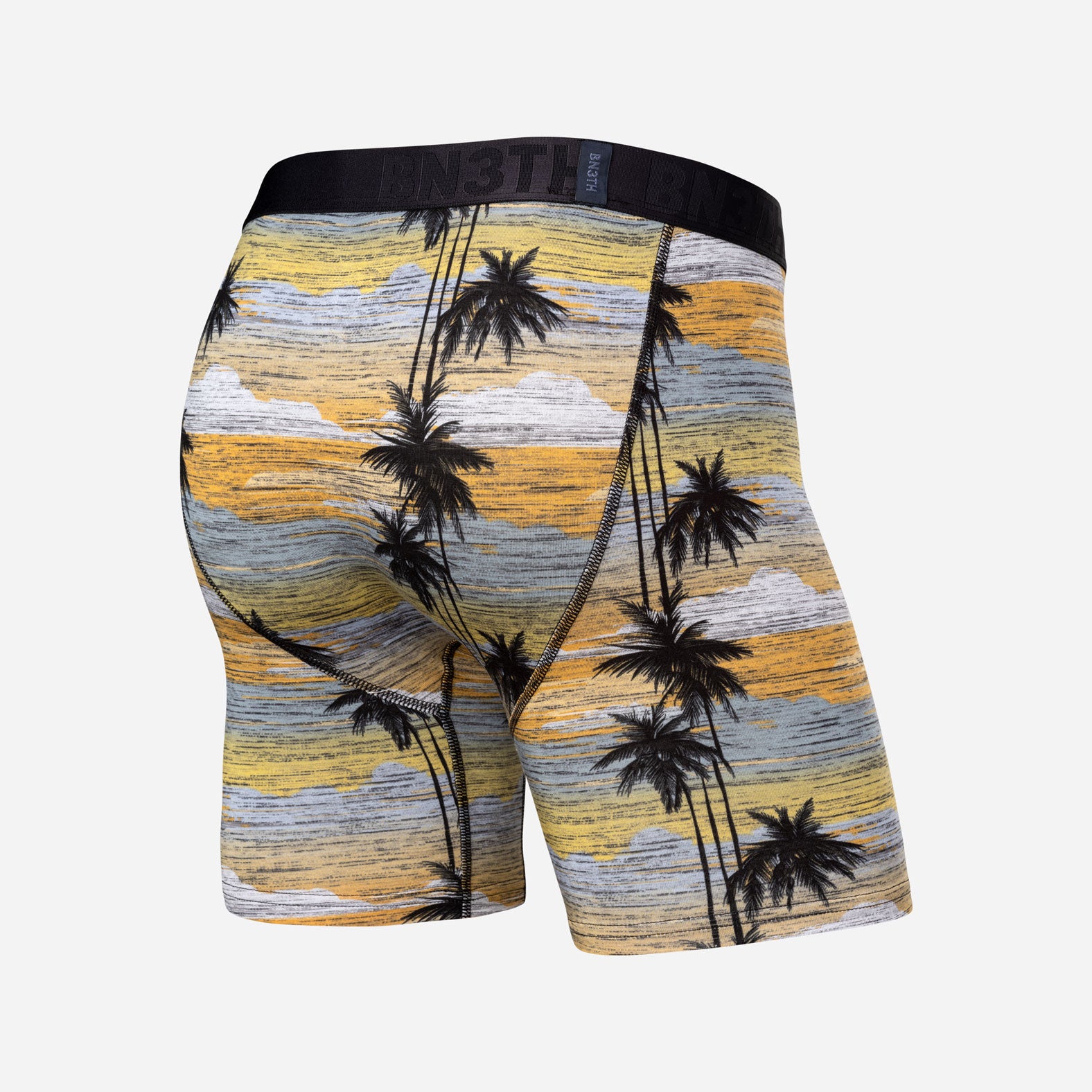 Essentials Boxer Brief: Palm Tree Horizon - Slate from BN3TH Underwear
