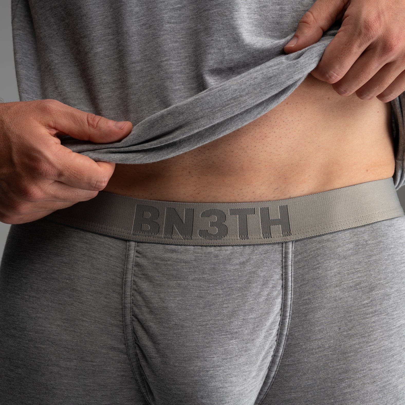 Essentials Boxer Brief: Heather Grey