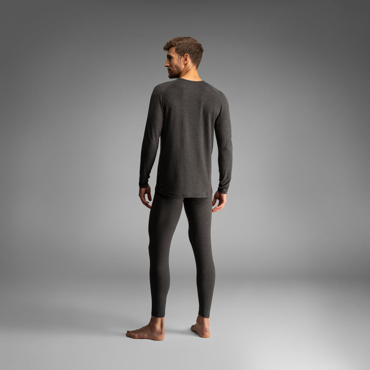 Pro Flex Thermal Baselayer Top: Heather Shadow from BN3TH Underwear